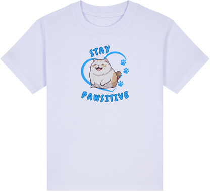 Stay Pawsitive (Cats) Kids T-Shirt