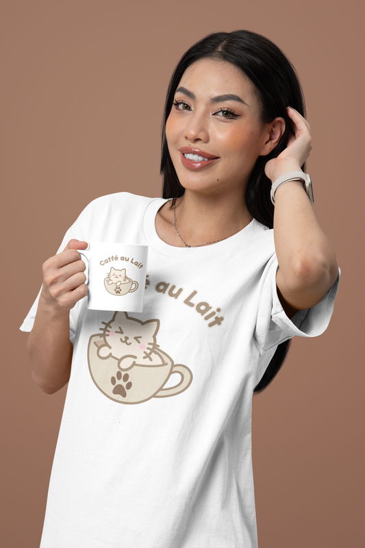 Catfé au Lait Tee – Catfé Cuties Collection