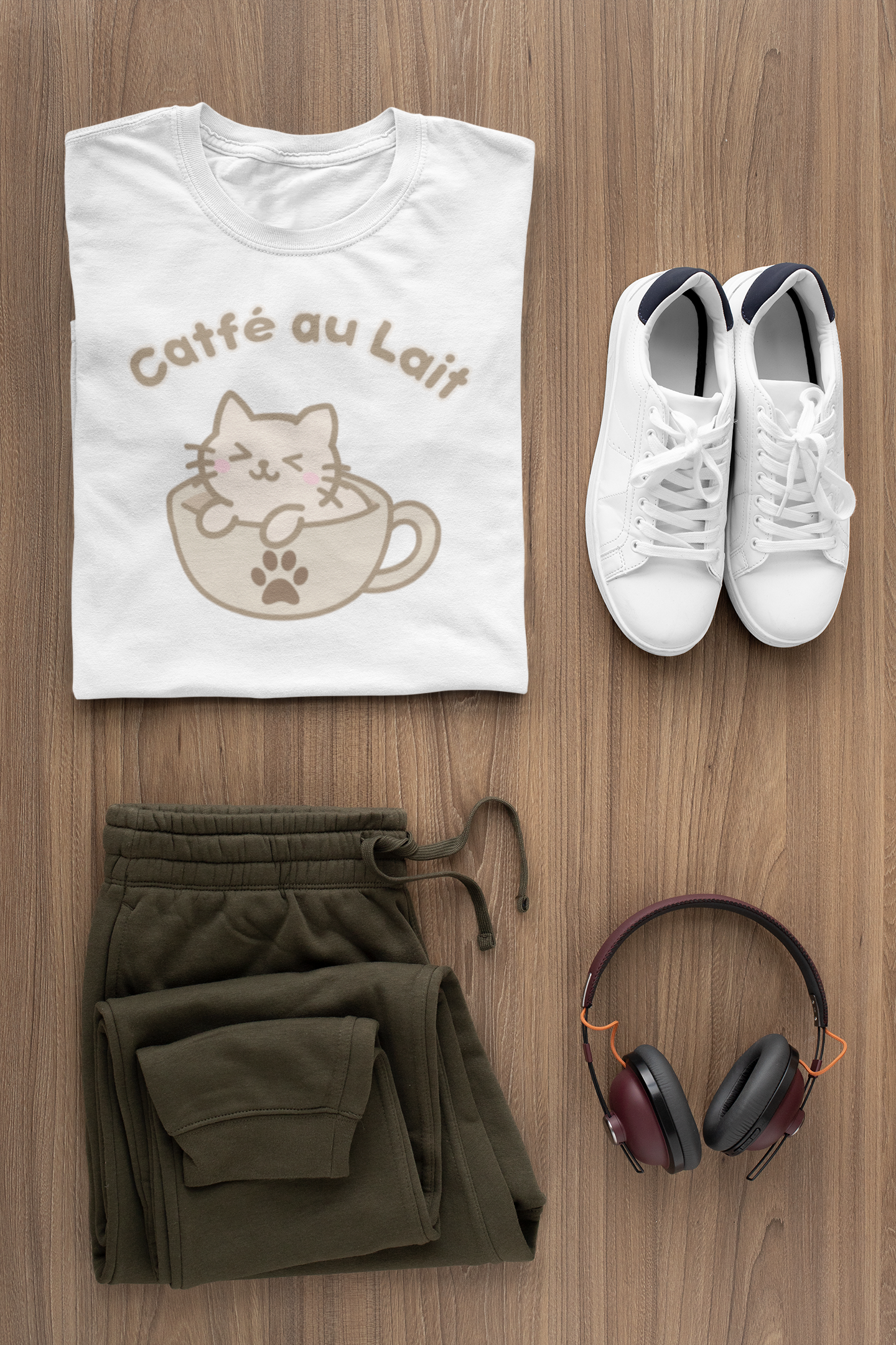 Catfé au Lait Tee – Catfé Cuties Collection