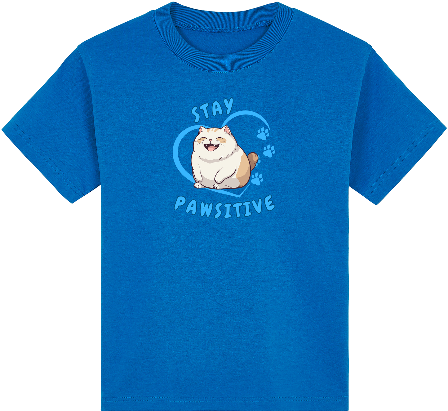 Stay Pawsitive (Cats) Kids T-Shirt