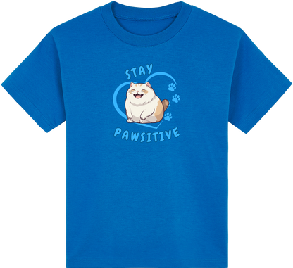 Stay Pawsitive (Cats) Kids T-Shirt