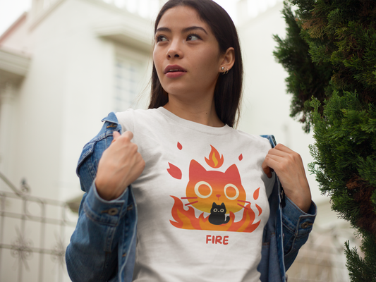 Fire Elemental Cat featuring Kuro – Elemental Cat Series