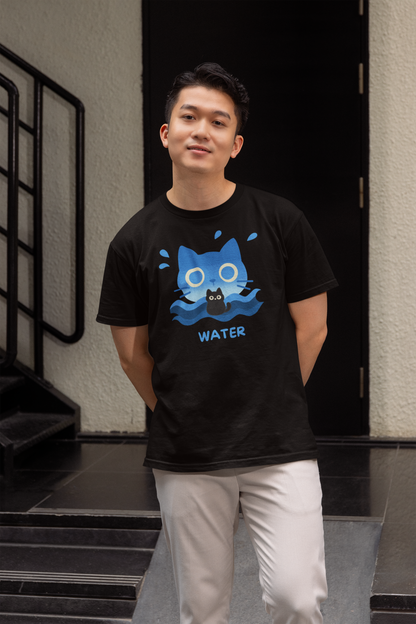 Water Elemental Cat featuring Kuro – Elemental Cat Series