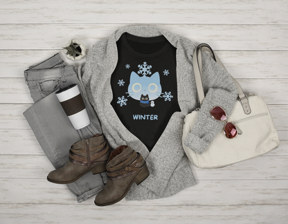 ❄️ Winter Elemental Cat featuring Kuro – Elemental Cat Series: Seasons Collection