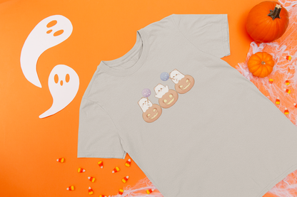 Ghost Pumpkin Cats : Trick-or-Treat Edition Tee by Cinnamoon
