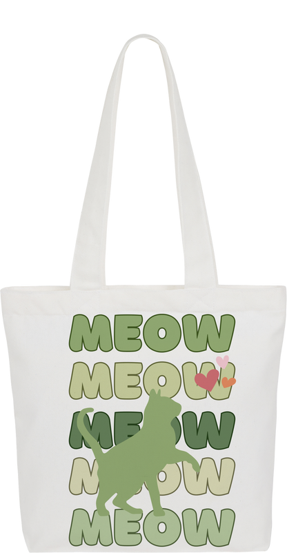 Matcha Meow Tote Bag (Square)