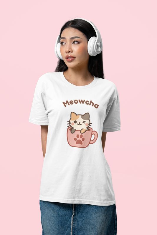 Meowcha Tee – Catfé Cuties Collection