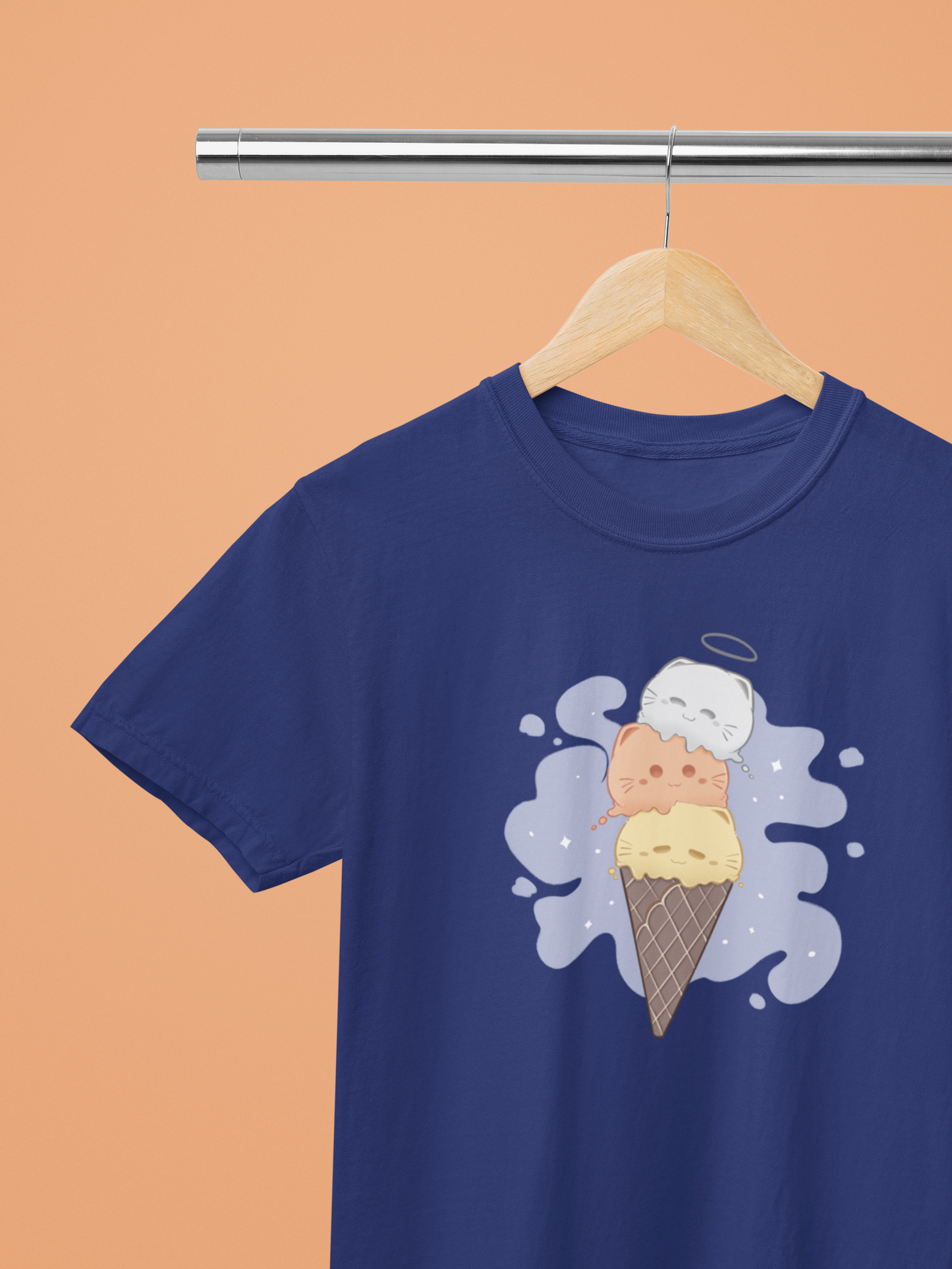 Peach Parfait Scoops Tee – Ice Scream Dreams Collection by Cinnamoon