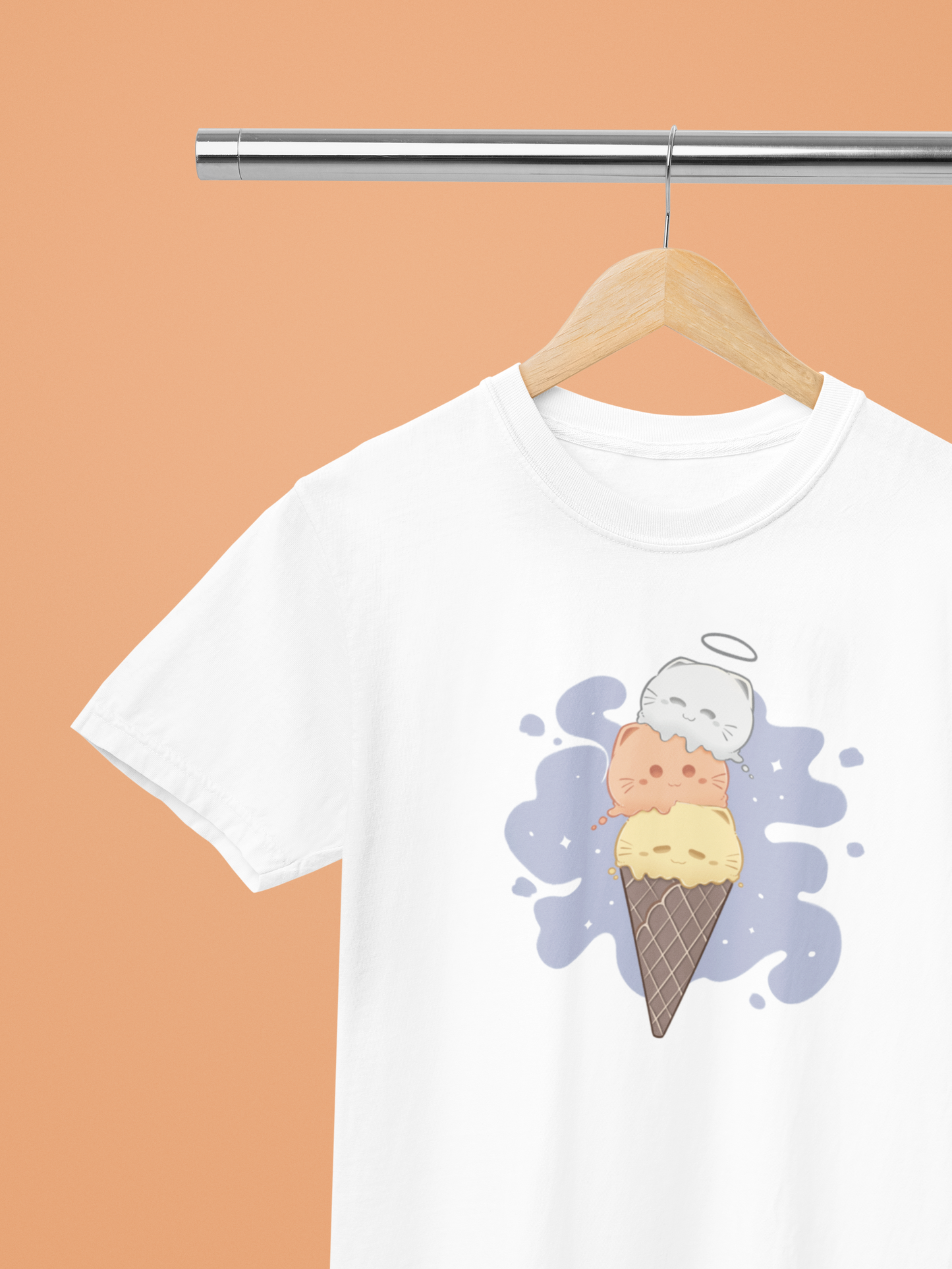 Peach Parfait Scoops Tee – Ice Scream Dreams Collection by Cinnamoon